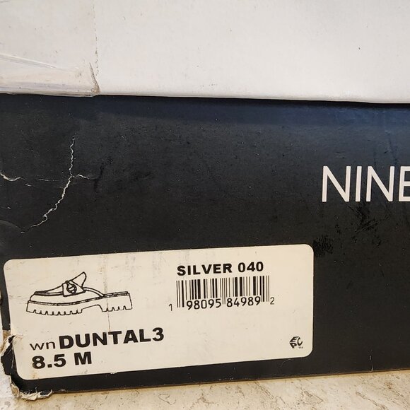 Nine West Womens Duntal Slip- Silver - b046 - Picture 9 of 10